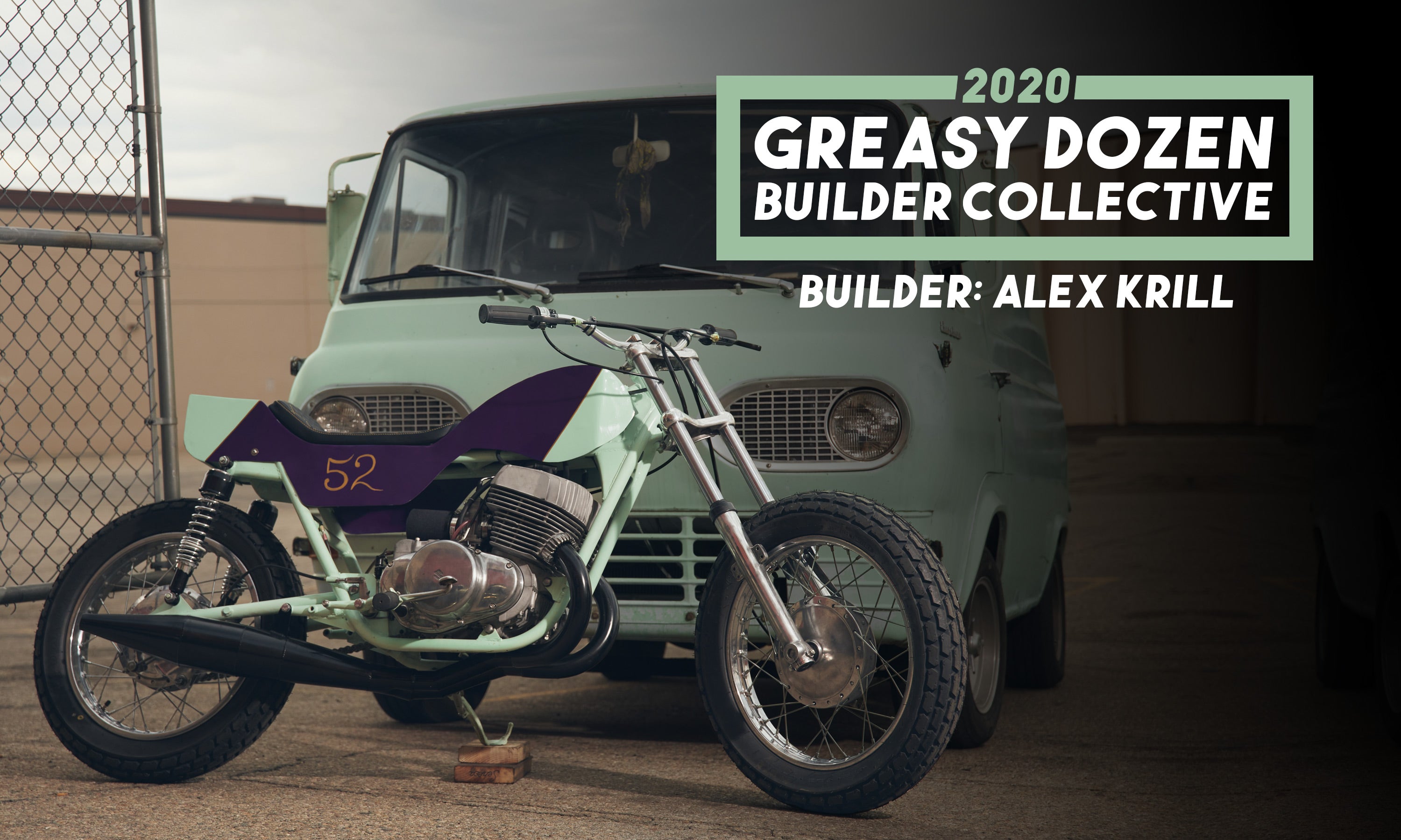 The Greasy Dozen: Alex Krill Suzuki T500 Tracker – Old Bike Barn