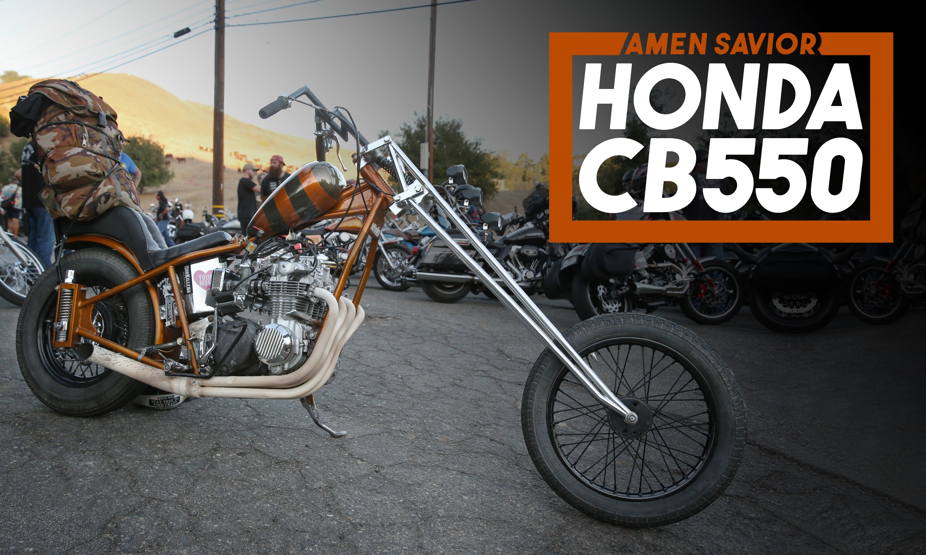 Coffin cheaters chopper バイク　ビンテージ oldbikebarn-cb550-chopper-lead