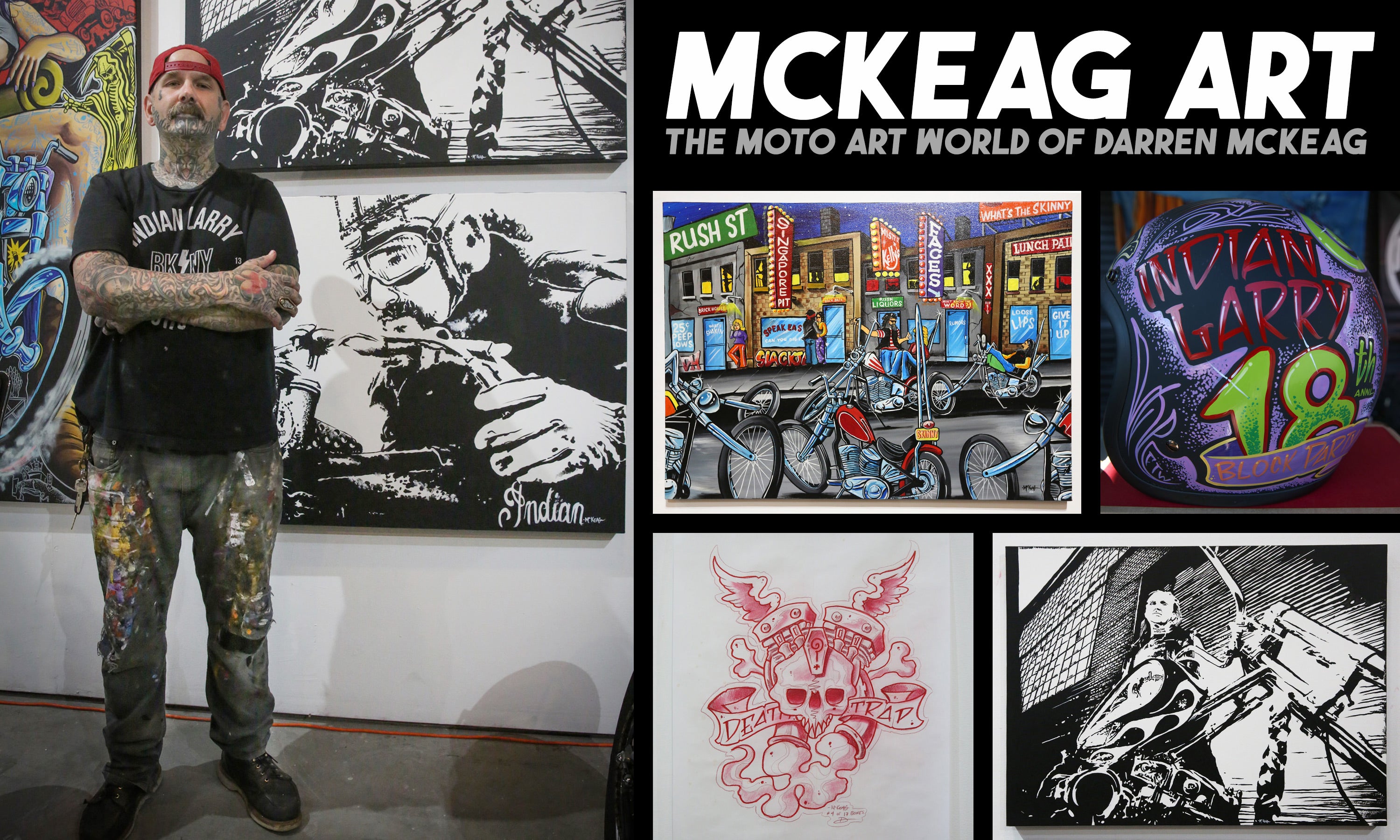 McKeag Art: The Moto Art World of Darren McKeag – Old Bike Barn