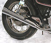 Honda CB900C Chrome Slip-On Flare Tip Mufflers