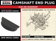 CAMSHAFT END PLUG OEM 09241-23002 diagram #18 from 1979 SUZUKI GS850G | Old Bike Barn