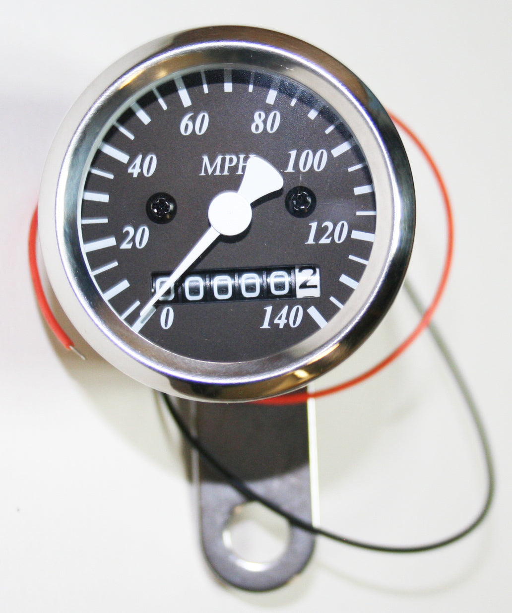 Mini Speedo (MPH) ~ Black Face - 60MPH=2240 RPM – Old Bike Barn
