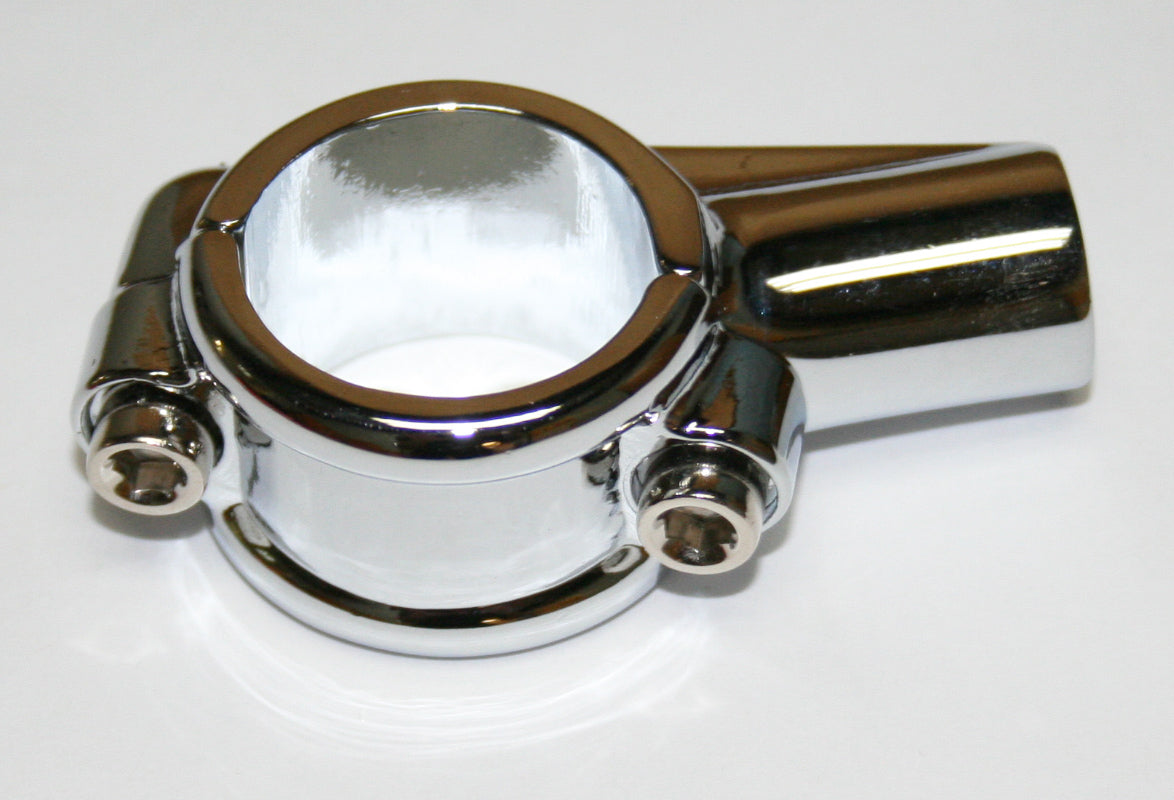 Universal motorcycle 1" Chrome Speedo/Tach/Mirror Mounting Clamp