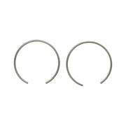 Honda CB Piston Pin Clips 15mm Pk/2 ~ Replaces 94601-15000 — top view