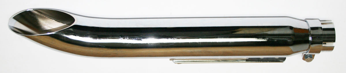 Universal motorcycle Chrome Turn Out Universal Muffler 20" Long