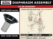DIAPHRAGM ASSEMBLY OEM 13500-49200 diagram #5 from 1983 SUZUKI GS450L | Old Bike Barn