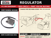 REGULATOR OEM 31400-KA2-641 diagram #1 from 1983 HONDA XR350R | Old Bike Barn