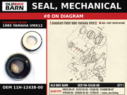 SEAL, MECHANICAL OEM 11H-12438-00 diagram #8 from 1985 YAMAHA VMX12 | Old Bike Barn