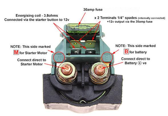 Honda 75-78 CB750F / 80-82 CB750C Starter Solenoid Switch