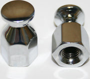 Universal motorcycle Chrome Bungee Nut Set/2 8mm x 1.25mm
