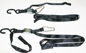 Black Tie Downs w/ Assist Carabiner