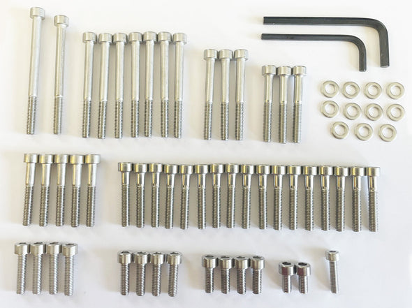 1977-78 CB550k / 1977 CB550F Engine Cover Bolt Set - 65 Pieces