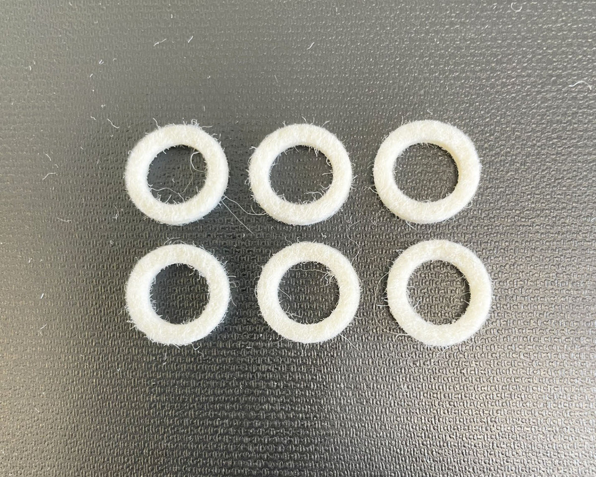 Honda CB350F Keihin PD Carburetor Felt Throttle Shaft Seal Set/6