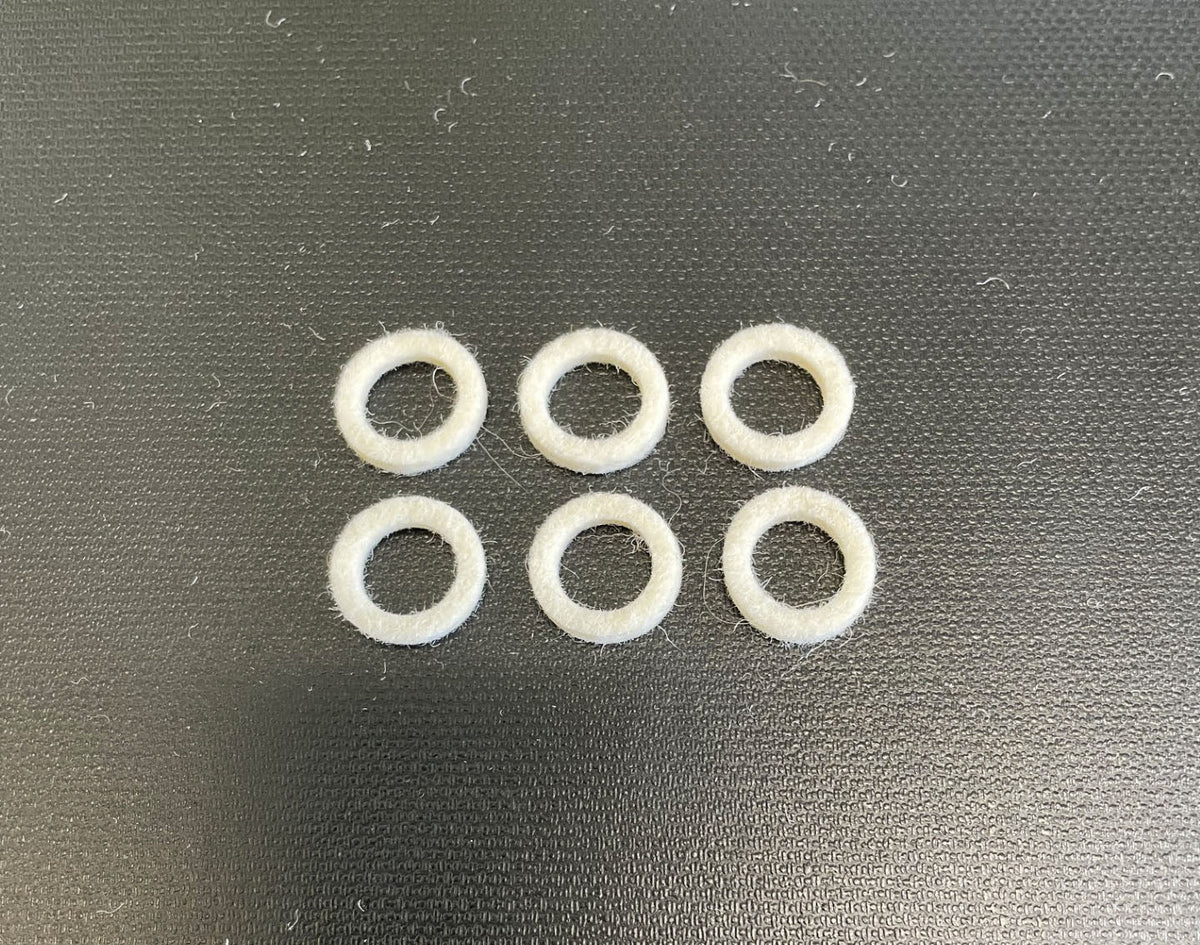 Honda CB350F Keihin PD Carburetor Felt Throttle Shaft Seal Set/6