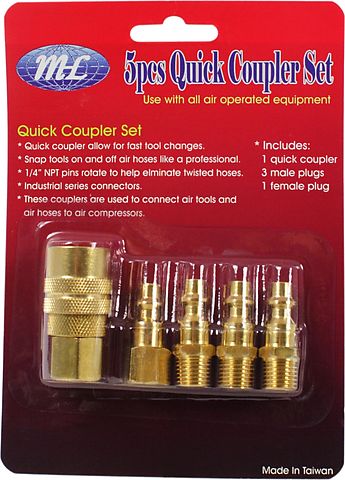 Brass Air Coupler Set