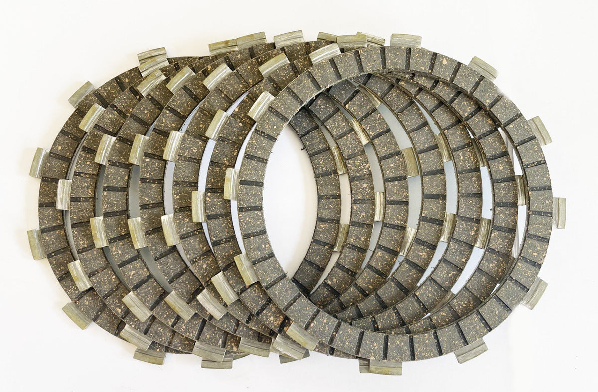 Honda GB500 / XR500R Clutch Friction Plate Set of 7 OEM 22201-MK2-000
