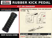 RUBBER KICK PEDAL OEM 92161-2388 diagram #17 from 1972 KAWASAKI H1-C500 | Old Bike Barn