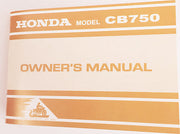 Motorcycle Owner's Manual CB750K5