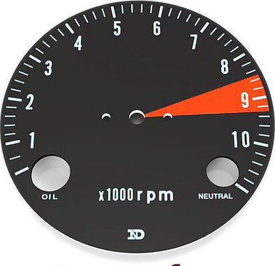 CB750K 1969-70 Tachometer Face Plate