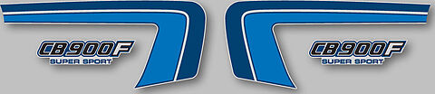 Honda CB900F 1982 Side Panel Stripe & Logo Decal Set Silver Model