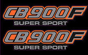 Honda CB900F 1982 Side Panel Logo Decal Set Black Model