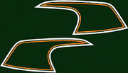 Honda CB350F 1972-73 Gas Tank Decal Set Candy Bacchus Olive