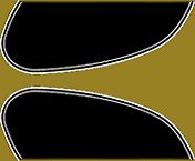 Honda CB500K 1971-73 Gas Tank Stripe Decals