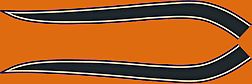 CB750K 1972 Gas Tank Stripe Decals ~ Black Stripes