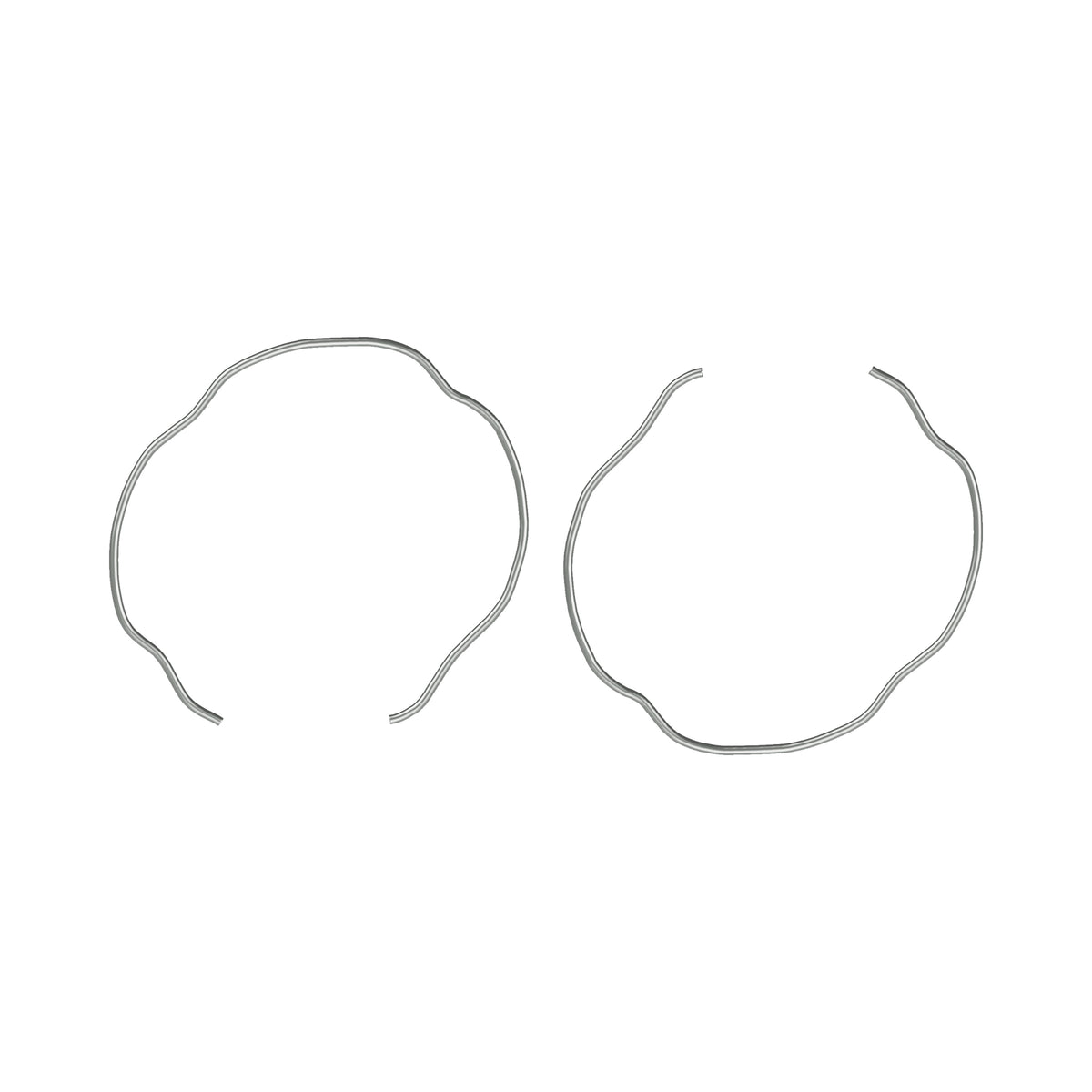 Honda CB750 CB550 CB500 CB650 Fork Seal Stopper Metal Ring Pk/2 - Replaces Honda OEM 51447-KL4-951 — 73-0940-03-top.jpg (73-0940)