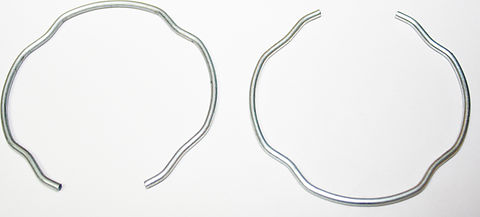 Motorcycle Fork Seal Stopper Metal Rings (Pk/2)