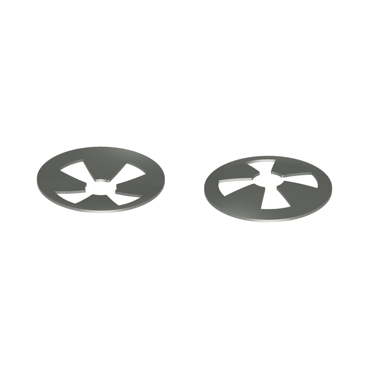 Honda Side Cover Emblem Fixing Nut Pk/2 - Replaces Honda OEM 90313-567-000 — Rear three-quarter