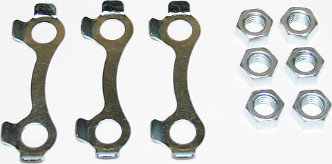 Honda CB750K / CB550K / CB550F / CB500K Tongued Front Disk Rotor Washer & Nut Set