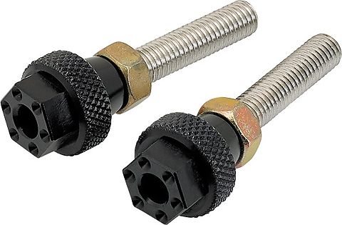 Honda CB750 CB550 CB500 CB400 Custom Drive Chain Adjuster Screws Black Joker Machine OEM 90119-283-000