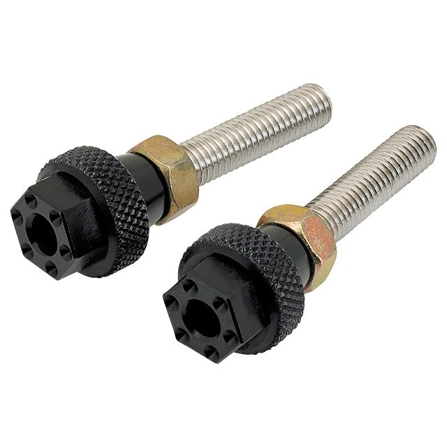 Honda CL360K / SL350 / CR250R Custom Drive Chain Adjuster Screws Black Joker Machine