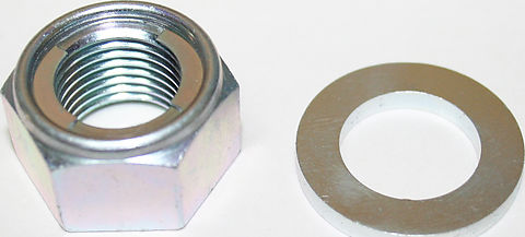 Honda CB750K CB750F CB750C CB750SC Swing Arm Pivot Bolt Lock Nut and Washer Yamaha OEM 90354-425-830