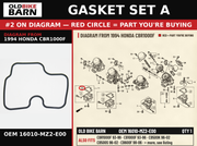 GASKET SET A OEM 16010-MZ2-E00 diagram #2 from 1994 HONDA CBR1000F | Old Bike Barn