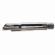 Chrome Slash Cut Universal Muffler ~ 15" Long