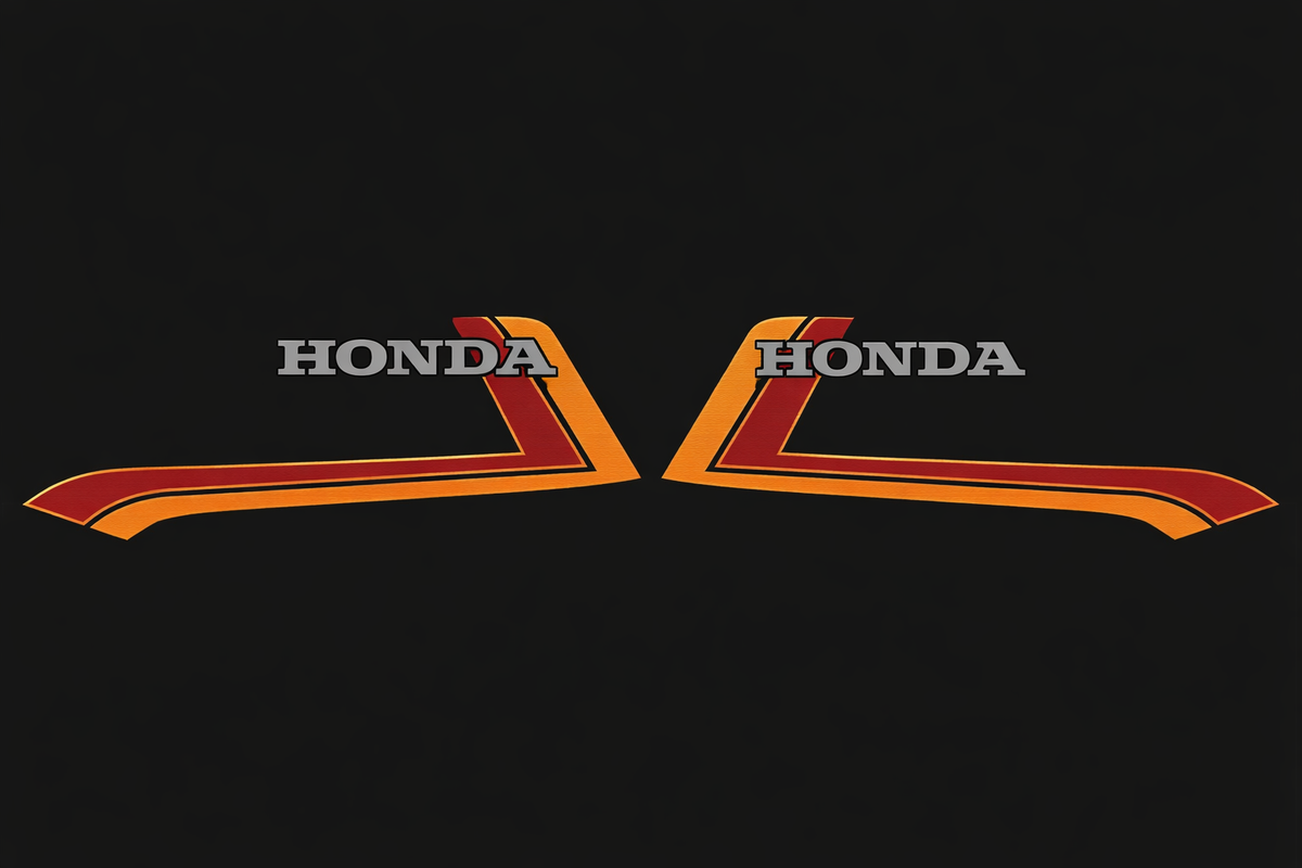 Honda CB900F Gas Tank Decal Set Black Model