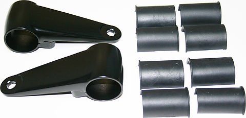 Universal motorcycle 35mm / 39mm / 41mm Cast Aluminum Black Headlight Bracket Set