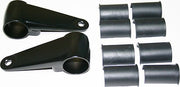 Universal motorcycle 35mm / 39mm / 41mm Cast Aluminum Black Headlight Bracket Set