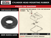 RING-O,HEAD COVER BOL OEM 92055-1225 diagram #92055 from 1988 KAWASAKI EX250F2 | Old Bike Barn