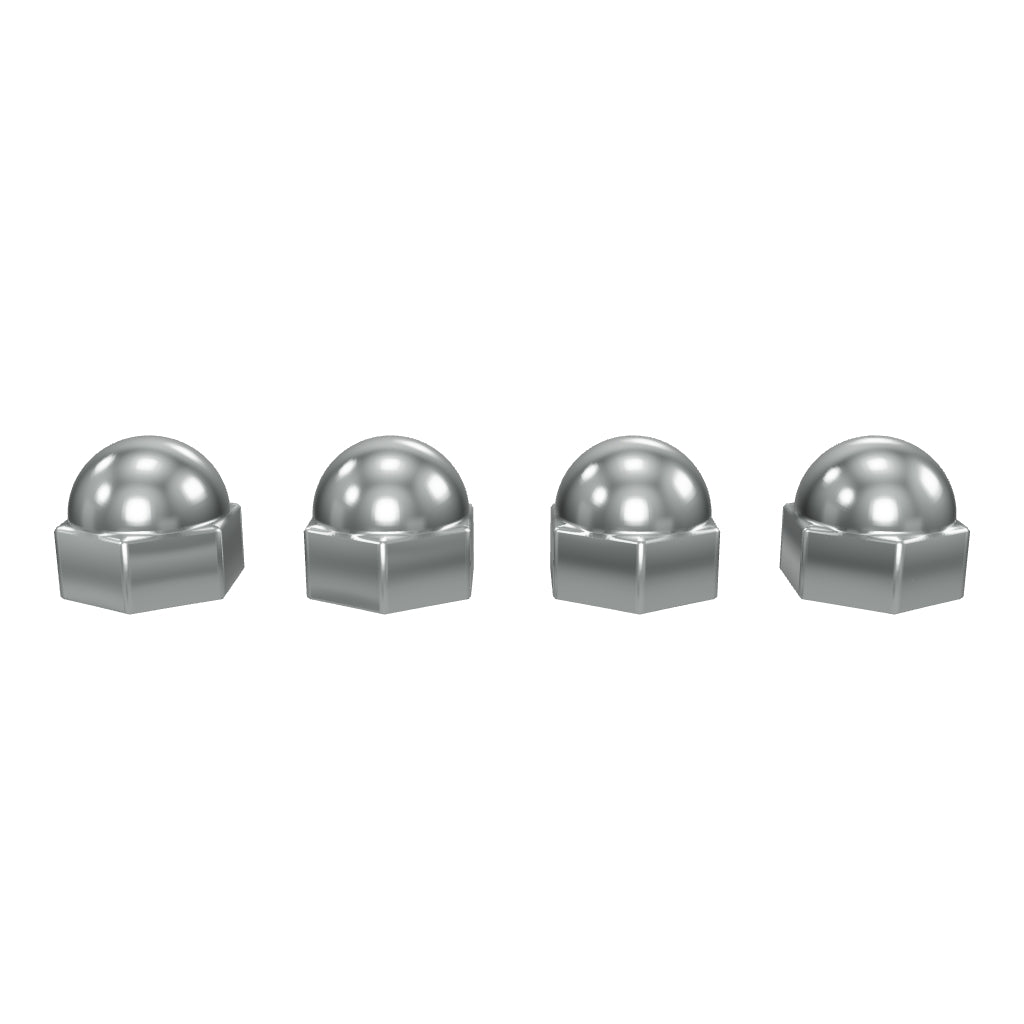 Honda CB750 CB900 Speedo/Tach Cap Nut Set/4 - Replaces Honda OEM 94021-06020 — approved interactive 3D model (49-0785)