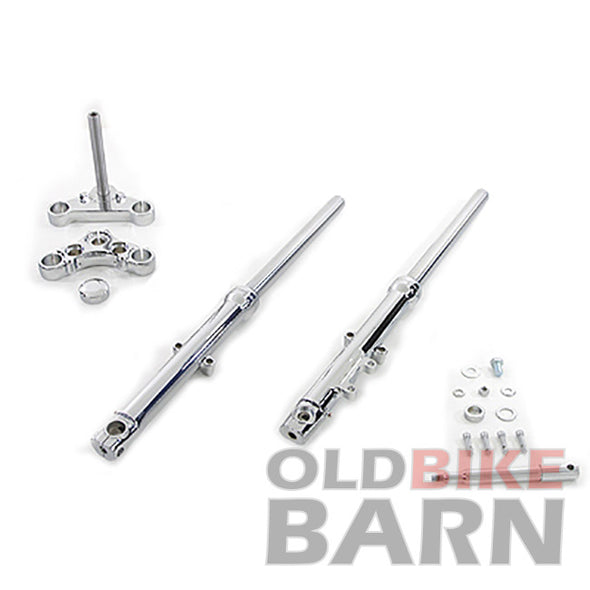 04-05 39mm Fork Assembly with Chrome Sliders Single Disc
