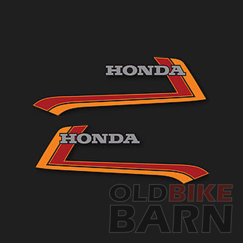 Honda CB900F Gas Tank Decal Set Black Model