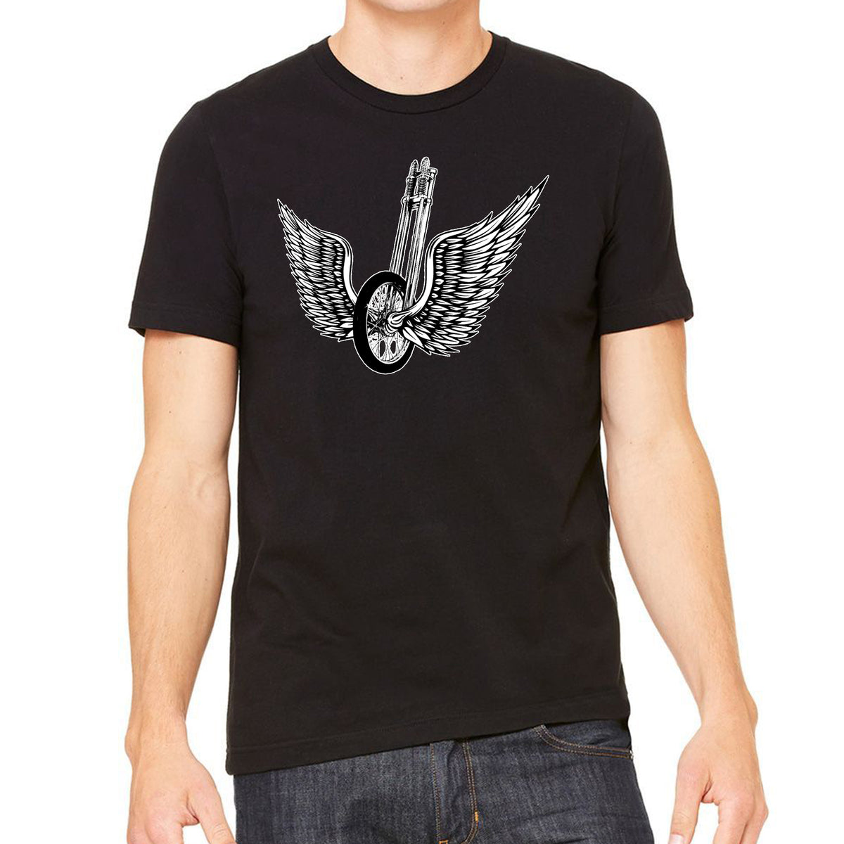 Motorcycle Winged Springer T-Shirt