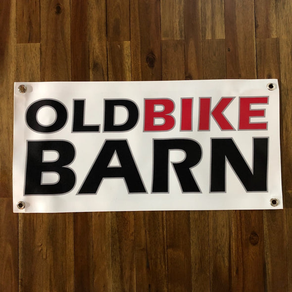 Old Bike Barn Shop Banner