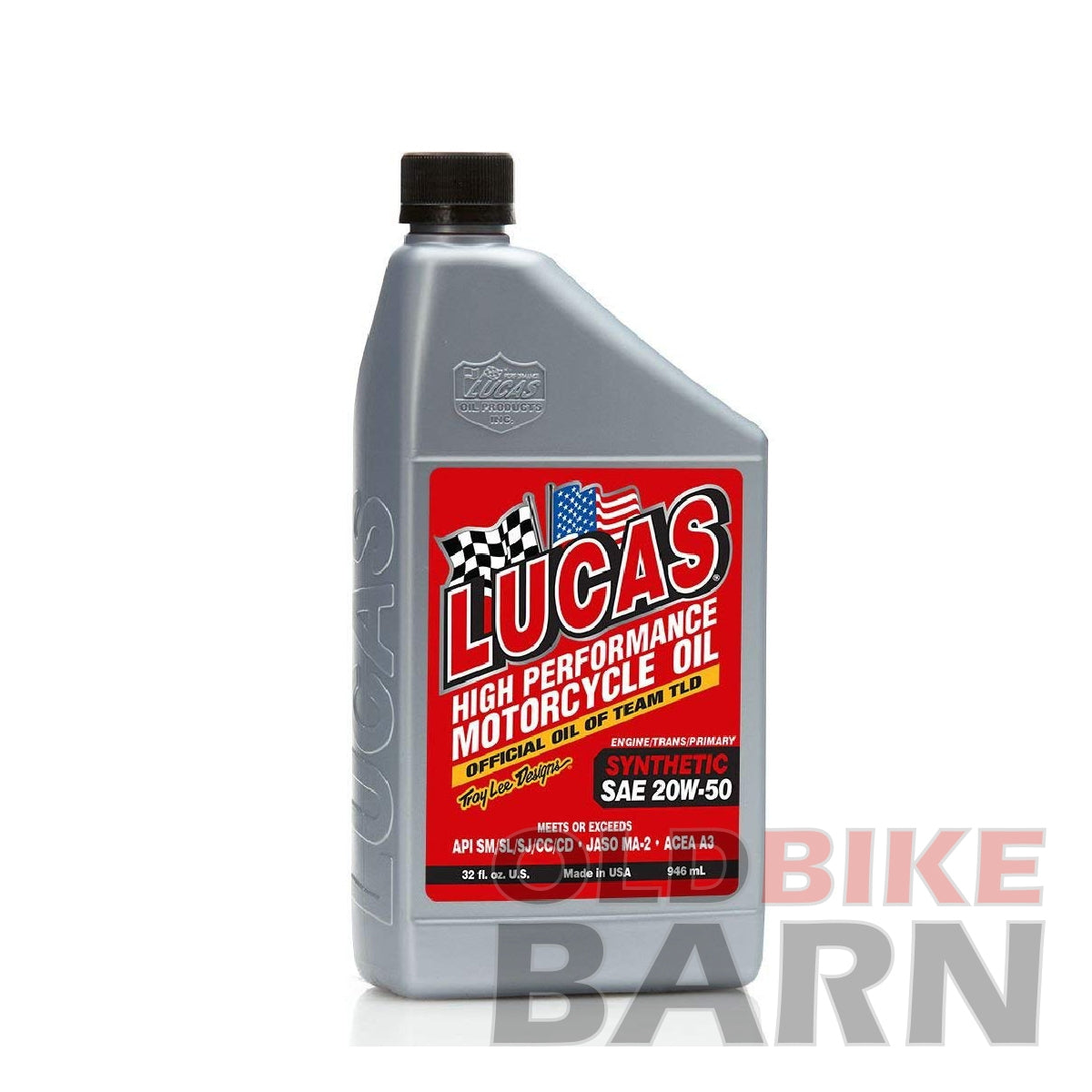 Lucas Synthetic SAE 20W-50 High Performance Motorcycle Oil