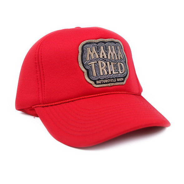 Mama Tried Patch Hat Red