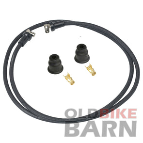 7mm Cloth Spark Plug Wire Kit - Satin Black